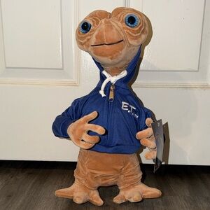 ET Plush Toy In Blue Hoodie Universal Studio exclusive